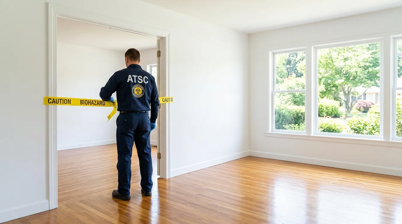 Certified biohazard cleanup crew performing Crime Scene Cleanup in Carol Stream